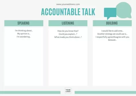 Edit an accountable talk poster