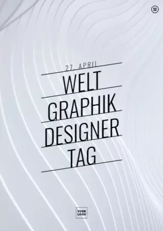 Bearbeite ein Weltgrafikdesigntag Design