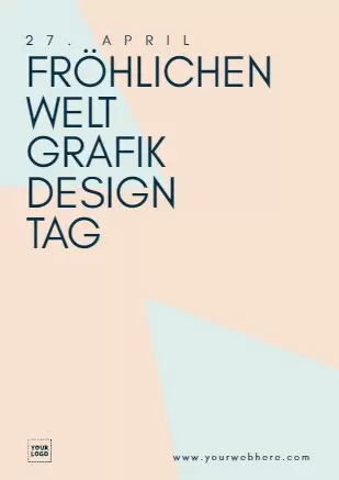 Bearbeite ein Weltgrafikdesigntag Design