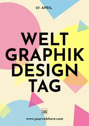 Bearbeite ein Weltgrafikdesigntag Design