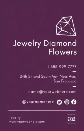 Bearbeite ein Flyer für Juweliere