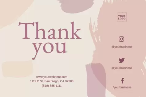 Edita un cartello 'Grazie per l'acquisto' 