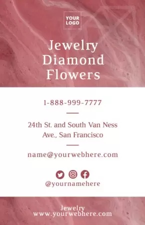 Bearbeite ein Flyer für Juweliere