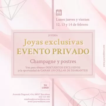 Edita un flyer de joyería