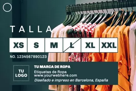 Edita una etiqueta de ropa