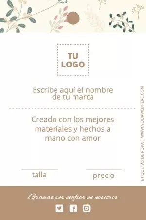 Edita una etiqueta de ropa