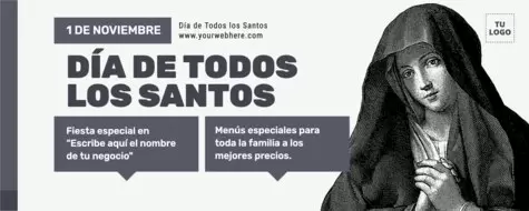 Edita un cartel de Todos los Santos