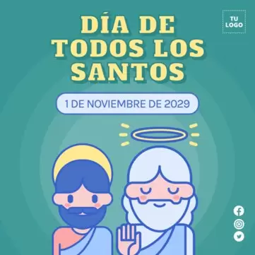 Edita un cartel de Todos los Santos