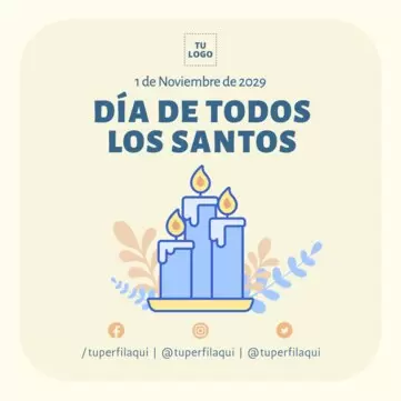 Edita un cartel de Todos los Santos