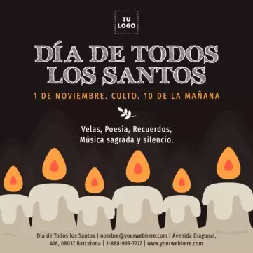 Edita un cartel de Todos los Santos