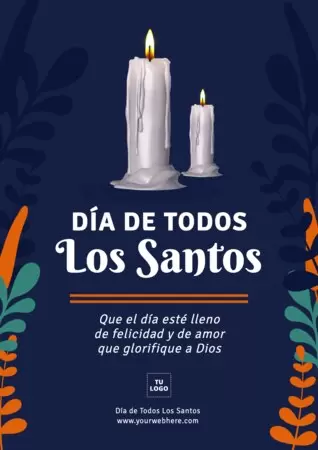 Edita un cartel de Todos los Santos