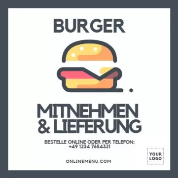 Bearbeiten eine Burgerladen Vorlage