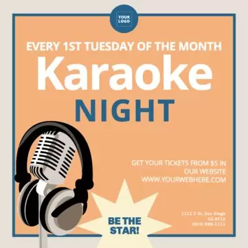 Edit a karaoke flyer