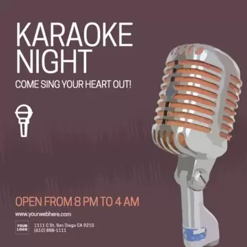 Edit a karaoke flyer