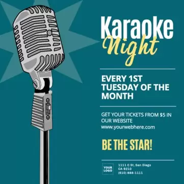Edit a karaoke flyer