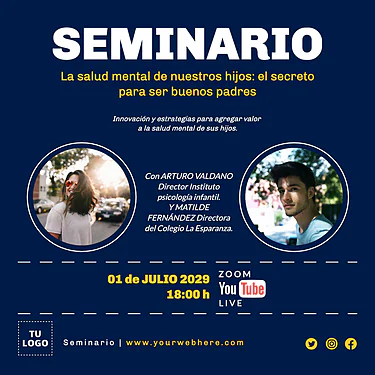 Carteles para Seminarios de universidad editables gratis (17)