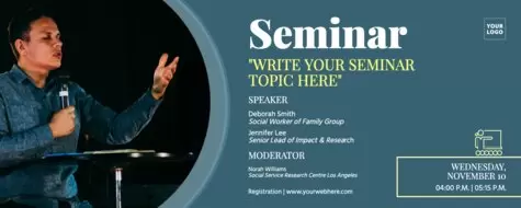 Edit a Seminar banner design