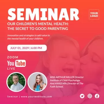 Edit a Seminar banner design