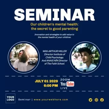 Edit a Seminar banner design
