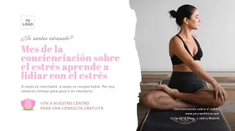 Edita un diseño sobre el estrés