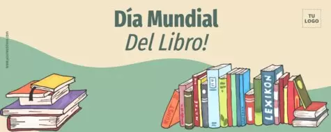Edita una plantilla del día del libro