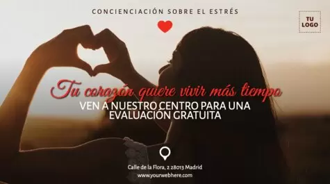 Edita un diseño sobre el estrés