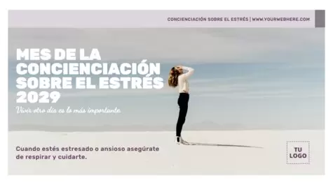 Edita un diseño sobre el estrés