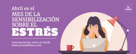 Edita un diseño sobre el estrés