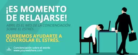 Edita un diseño sobre el estrés