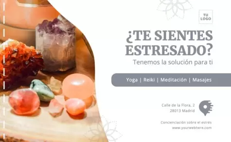 Edita un diseño sobre el estrés