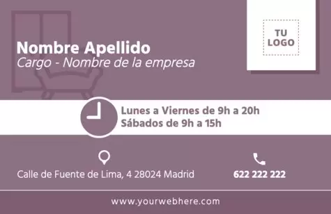 Edita un flyer de tienda de muebles