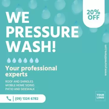 Modifier un modèle de prospectus de lavage sous pression