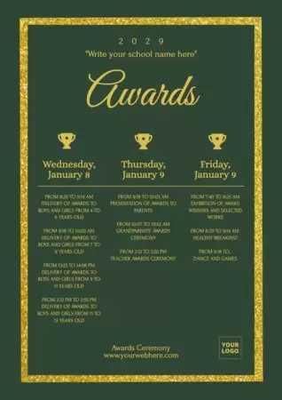 Edit an Awards Ceremony banner