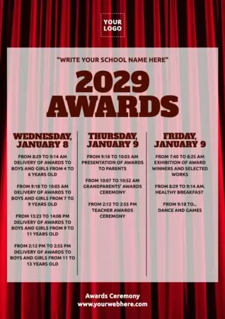 Edit an Awards Ceremony banner
