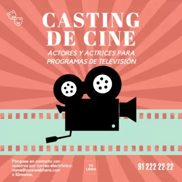 Edita un diseño para castings y audiciones