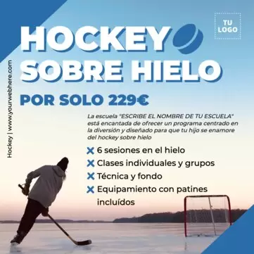 Edita un diseño de Hockey