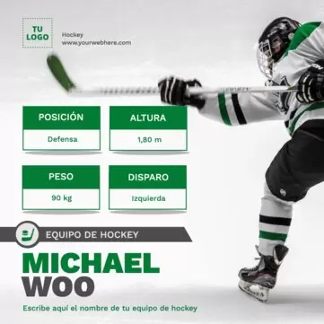 Edita un diseño de Hockey