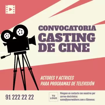 Edita un diseño para castings y audiciones