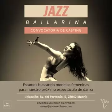 Edita un diseño para castings y audiciones