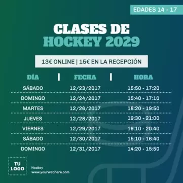 Edita un diseño de Hockey