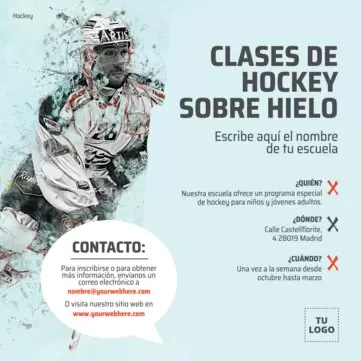 Edita un diseño de Hockey