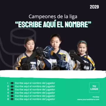 Edita un diseño de Hockey