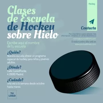 Edita un diseño de Hockey