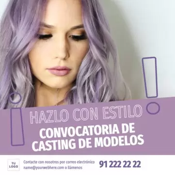 Edita un diseño para castings y audiciones