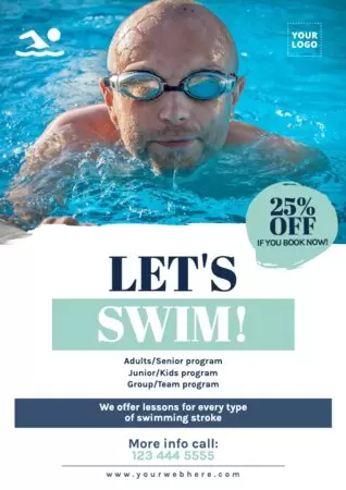Editar um anúncio para aulas de natação