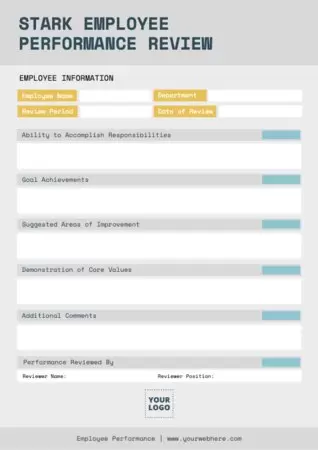 Edit a Performance Review format