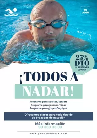 Editar un anuncio para clases de natación
