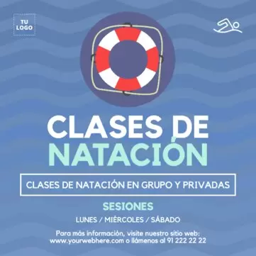 Editar un anuncio para clases de natación