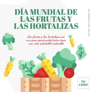 Edita un póster del Día de la Fruta