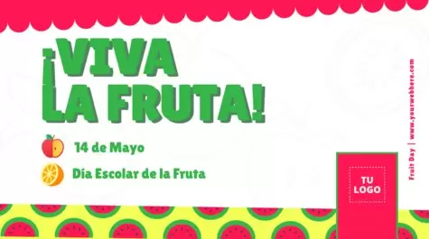 Edita un póster del Día de la Fruta